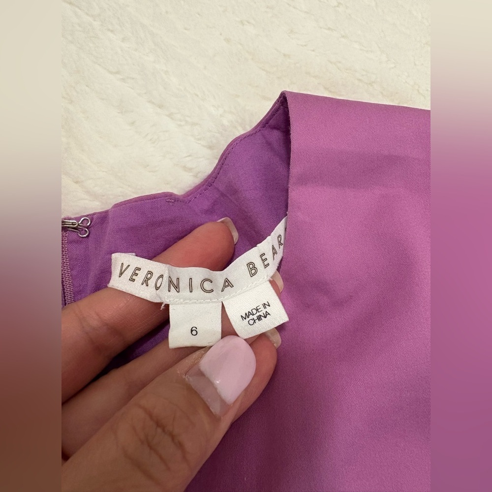 Veronica Beard Iker Cutout Ruffled Cotton-Blend Poplin Mini Dress Size 6 - Picture 11 of 13